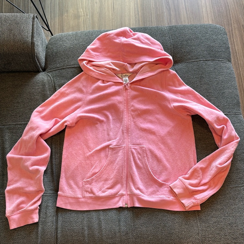 Lilly Pulitzer Pink Zip Up Hoodie